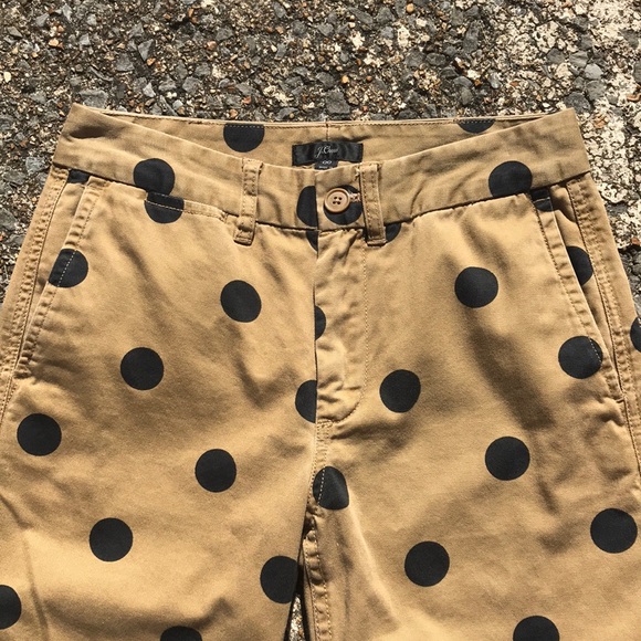 Cute J. Crew Polka Dot Khaki Chinos - Picture 3 of 8